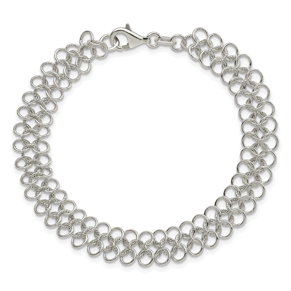 Sterling Silver Fancy Link Bracelet