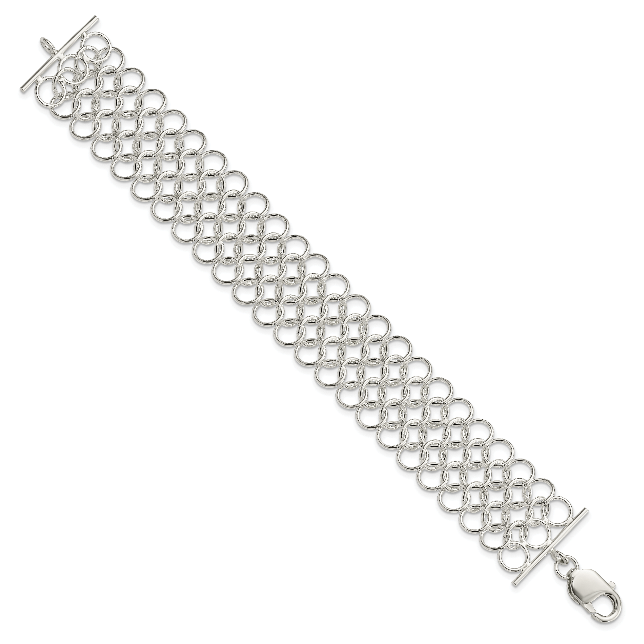 Sterling Silver Multi-Link Bracelet Secondary image