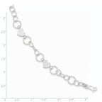 Sterling Silver Heart Bracelet