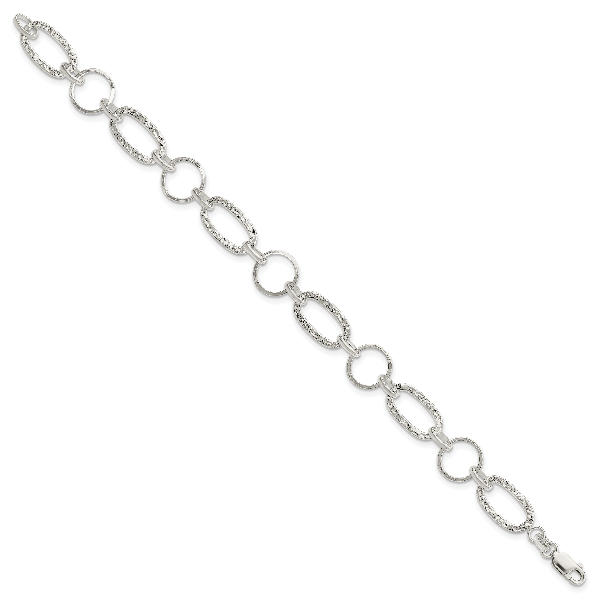 Sterling Silver Circle Bracelet Secondary image