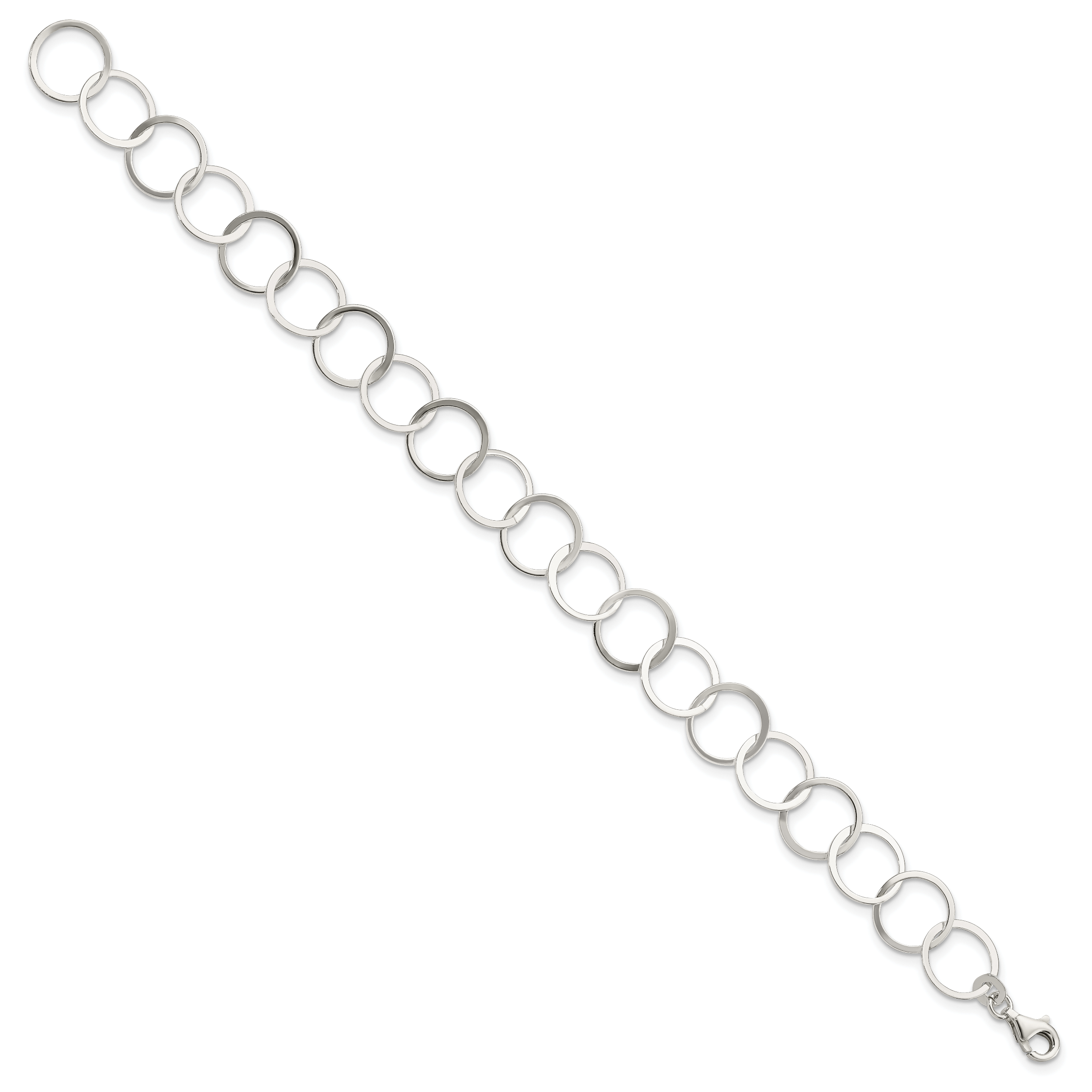 Sterling Silver Circle Bracelet Secondary image
