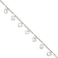 Sterling Silver With  Hearts Bracelet