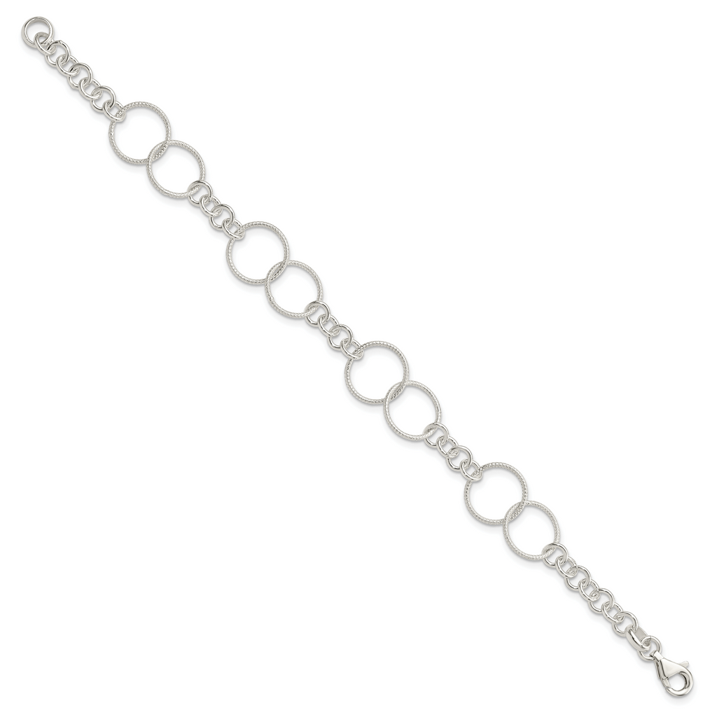 Sterling Silver Necklace, Bracelet and Earring Set
