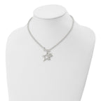 Sterling Silver Fancy Stars Necklace