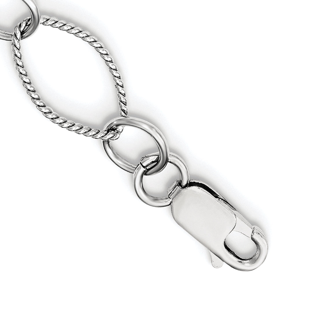 Sterling Silver Rhodium-plated Freshwater Cultured Pearl Necklace Secondary image