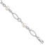 Sterling Silver Rhodium Freshwater Cultured Pearl Bracelet