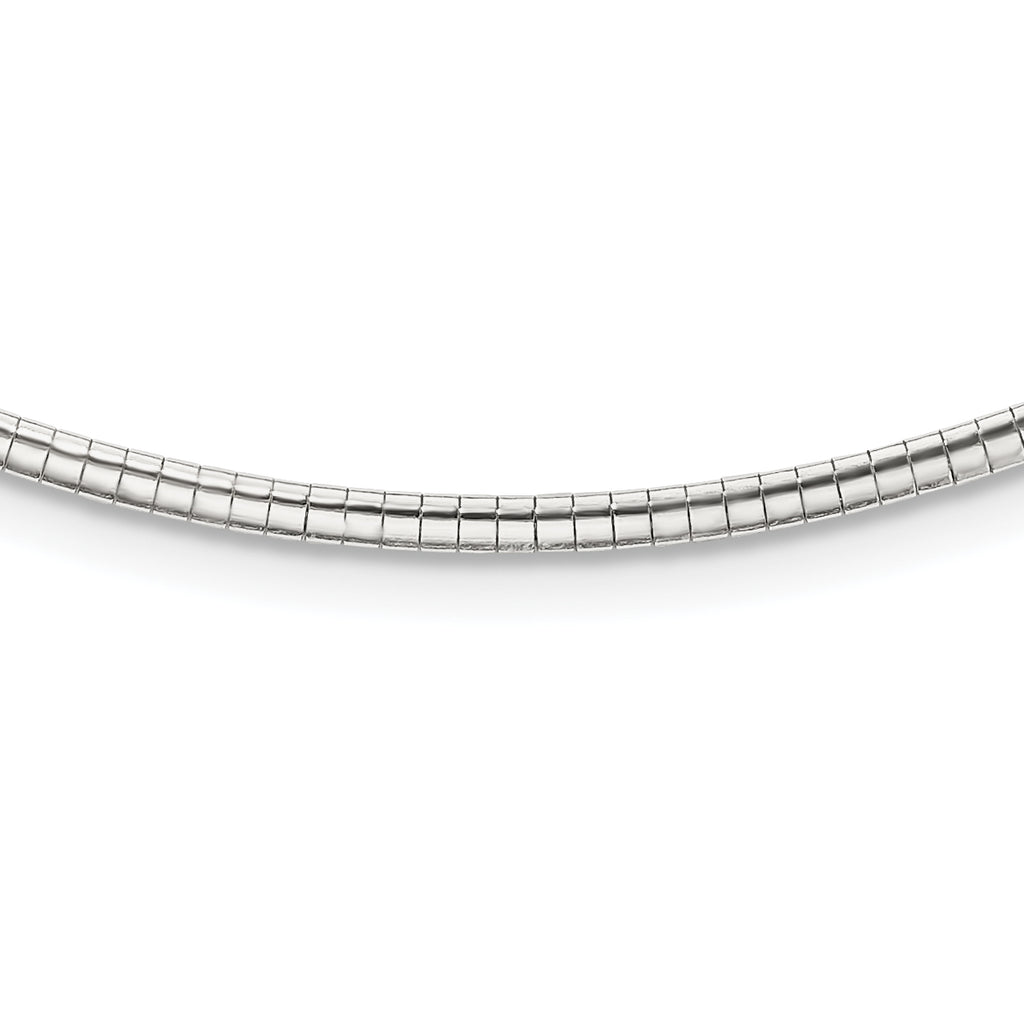 Sterling Silver 2mm With 2 in Ext Cubetto Chain