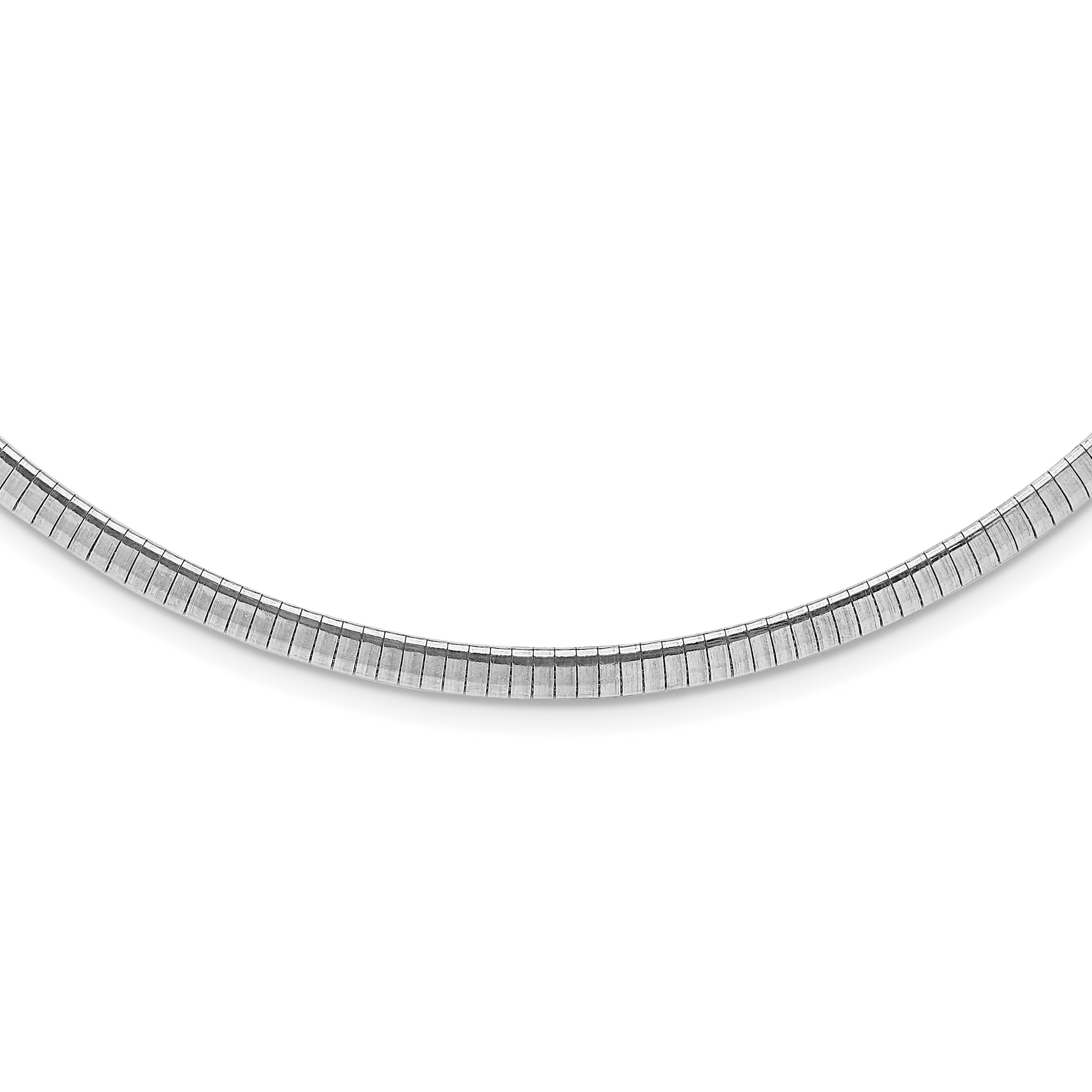 Sterling Silver Rhodium-plated 4mm with a 2 inch Extention Cubetto Chain Main image