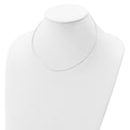 Sterling Silver Rhodium-plated 1mm Round Cubetto