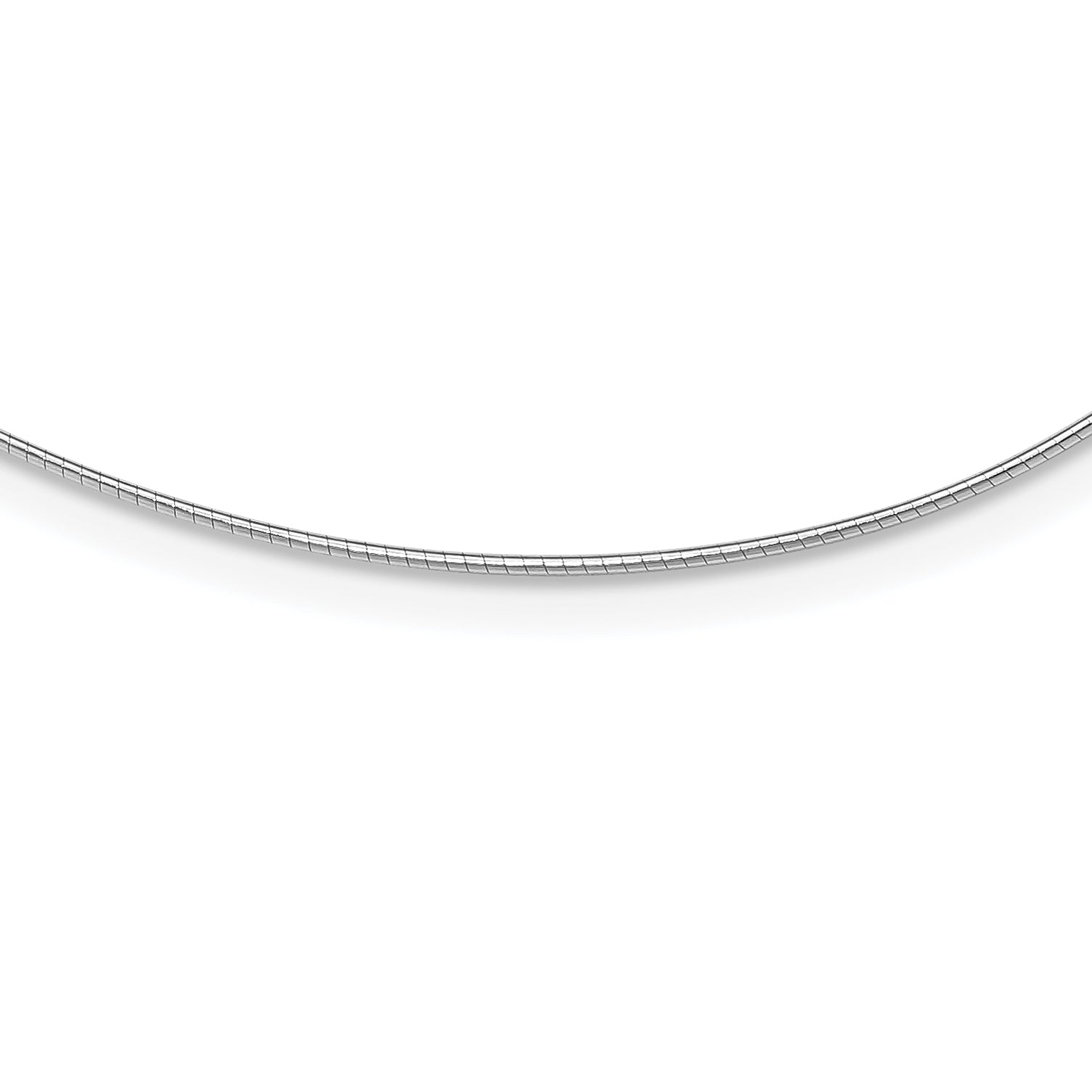 Sterling Silver Rhodium-plated 1mm Round Cubetto