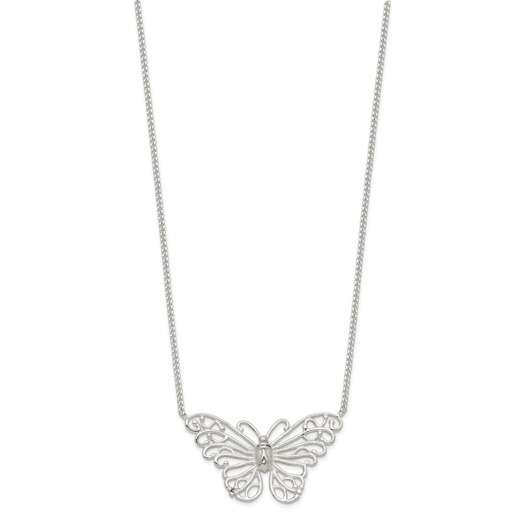 Sterling Silver Butterfly Necklace