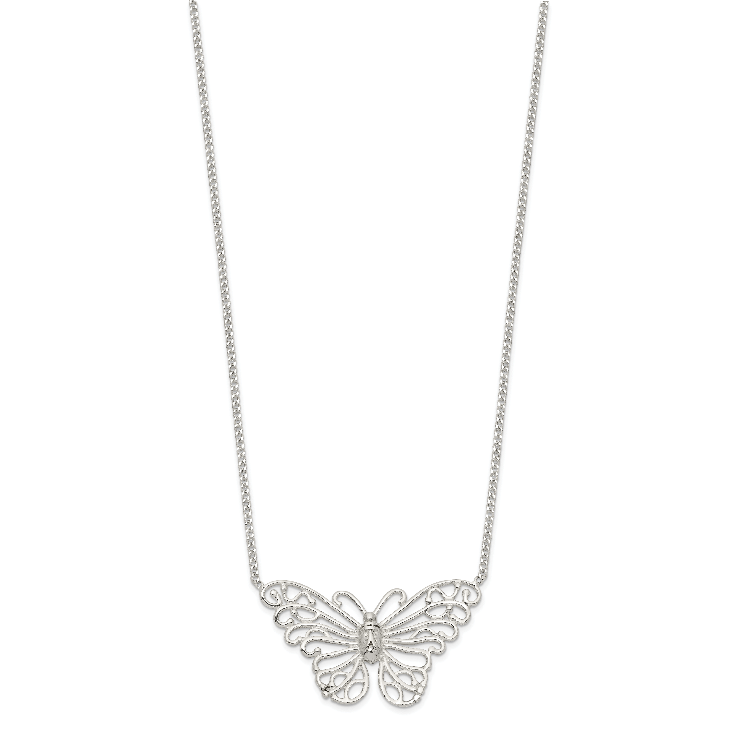Sterling Silver Butterfly Necklace