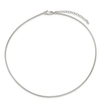 Sterling Silver 1.6mm With  2in extender Neckwire Chain