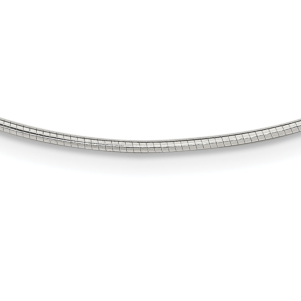 Sterling Silver 1.6mm With  2in extender Neckwire Chain