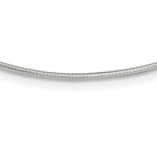 Sterling Silver 1.6mm With  2in extender Neckwire Chain