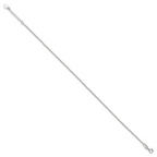 Sterling Silver Fancy Chain 9 inch Plus 1 inch Extender - Total 10 inch Anklet