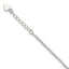 Sterling Silver Fancy Chain 9 inch Plus 1 inch Extender - Total 10 inch Anklet