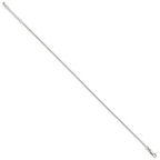 Sterling Silver 2mm Rope Chain 10 inch Plus 1 inch Extender - Total 11 inch Anklet