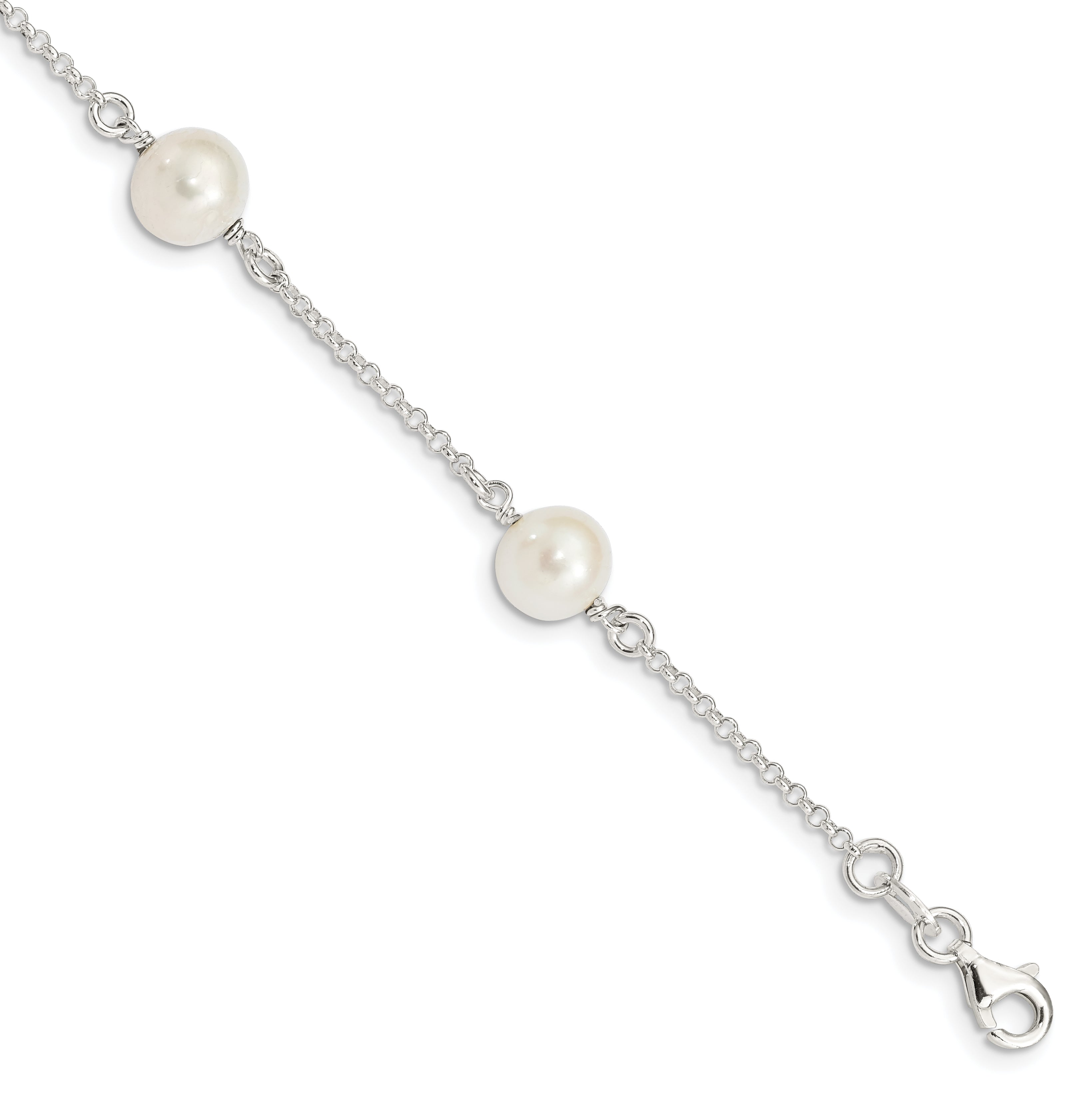 Sterling Silver FW Cultured Pearl Bracelet Main image