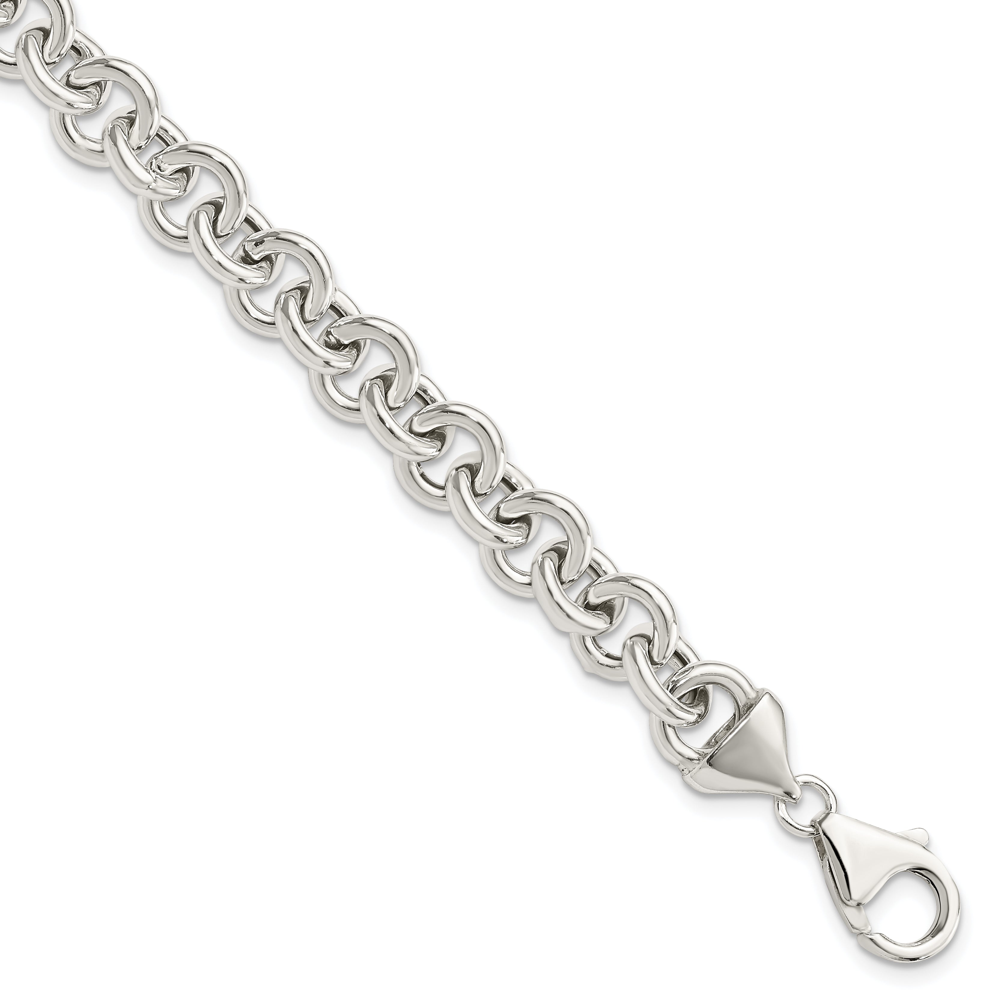 Sterling Silver Polished Fancy Link Bracelet Main image