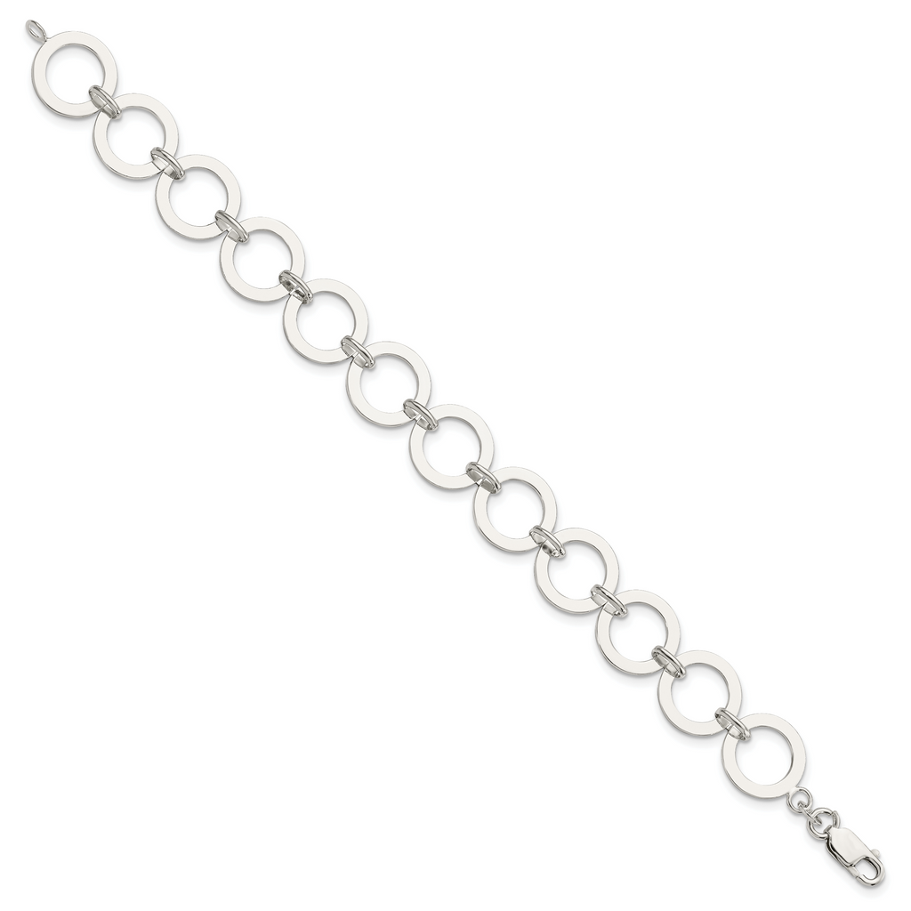 Sterling Silver Circle Link Bracelet