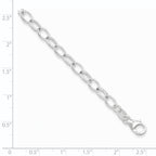 Sterling Silver Polished Fancy Link Bracelet