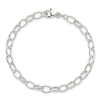 Sterling Silver Polished Fancy Link Bracelet