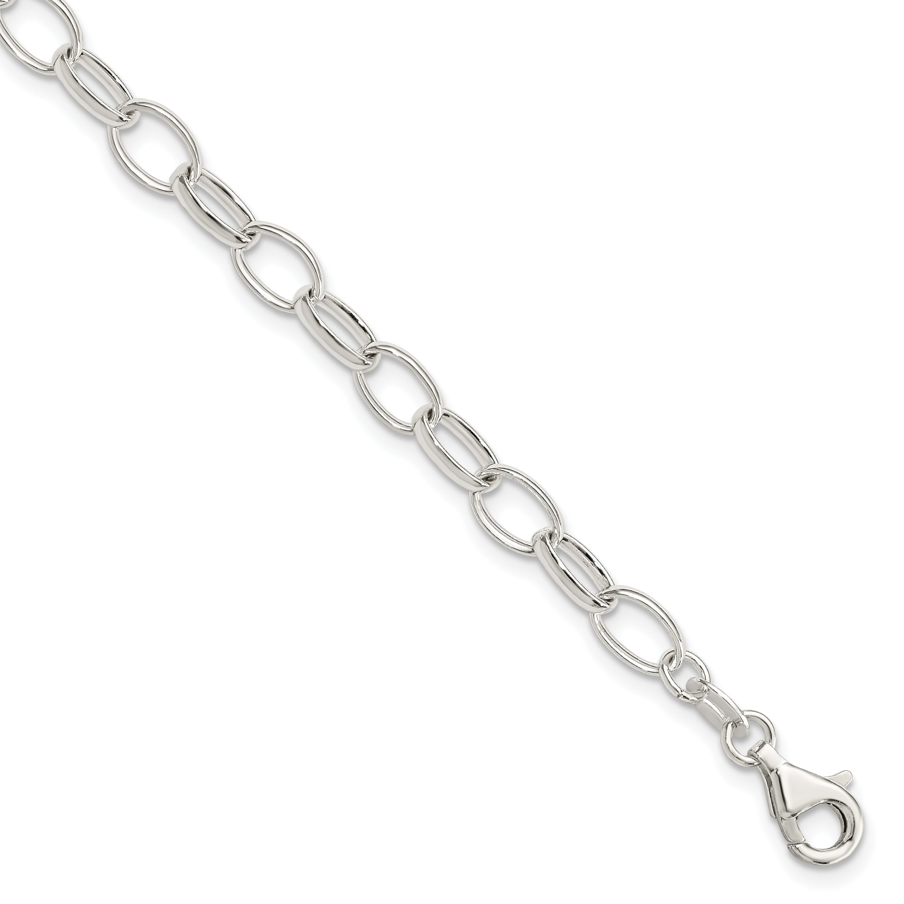 Sterling Silver Polished Fancy Link Bracelet Main image