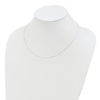 Sterling Silver Polished Beaded Necklace