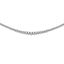 Sterling Shimmer Sterling Silver Rhodium-plated 17 inch 180 Stone Graduated CZ Necklace
