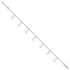Sterling Silver Anchor Charms 9 inch Plus 1 inch Extender - Total 10 inch Anklet