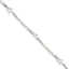 Sterling Silver Moon and Star 10 inch Plus 1 inch Extender - Total 11 inch Anklet