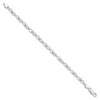 Sterling Silver Polished Fancy Link Bracelet