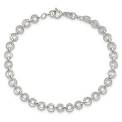 Sterling Silver 5mm Fancy Bracelet