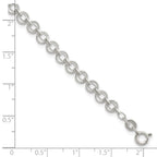 Sterling Silver 5mm Fancy Link Bracelet