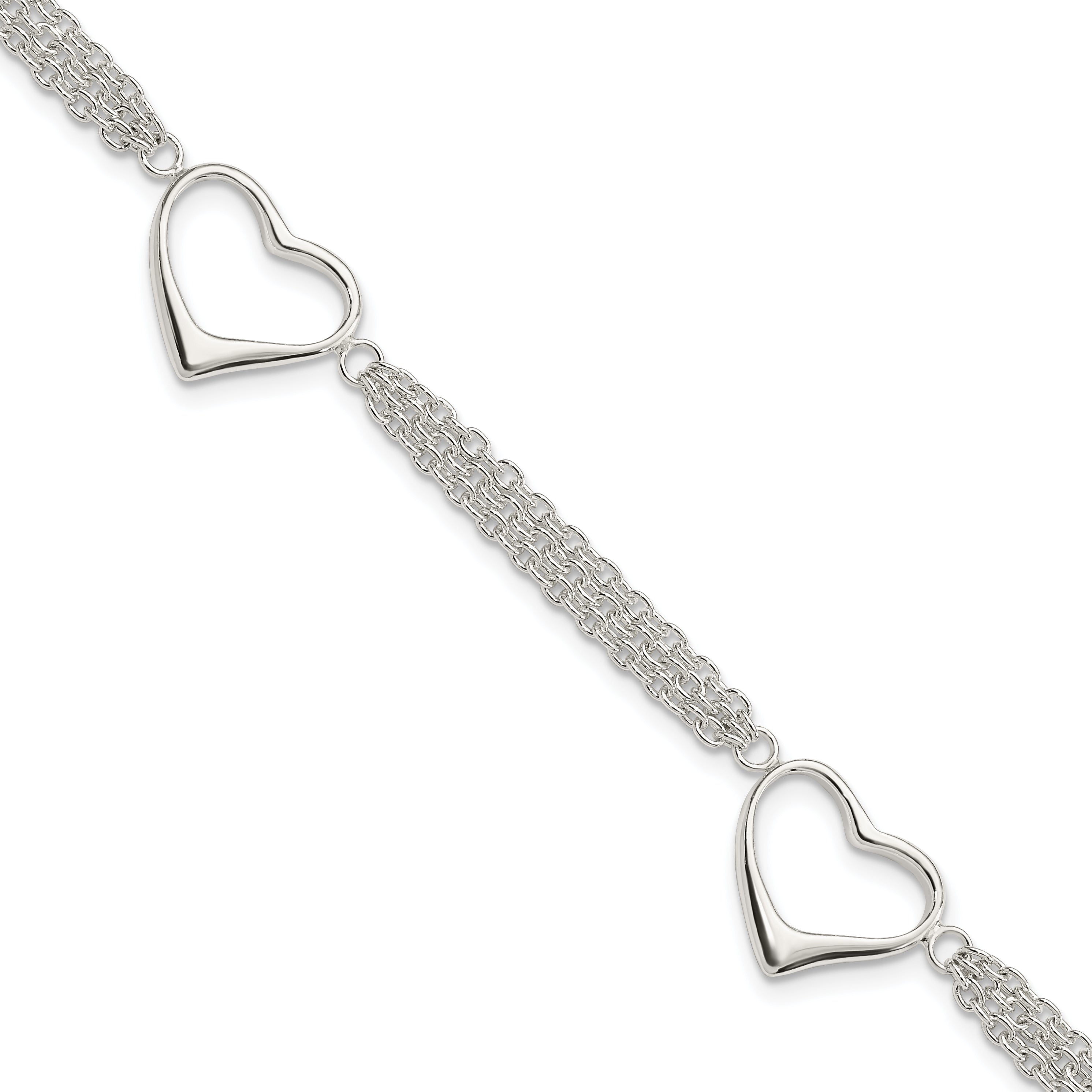 Sterling Silver Heart Bracelet Main image