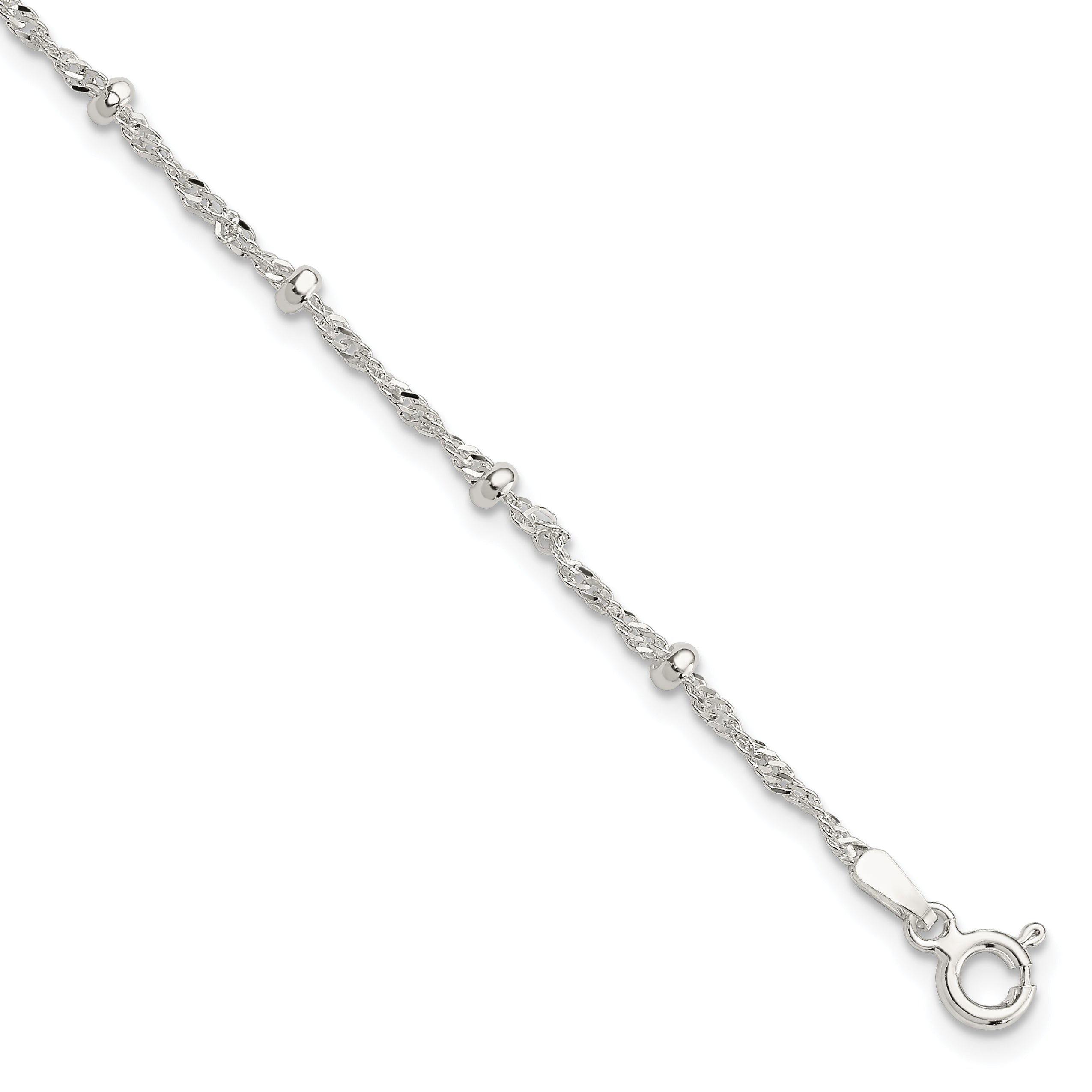Sterling Silver with 1in Ext Fancy Bracelet Main image