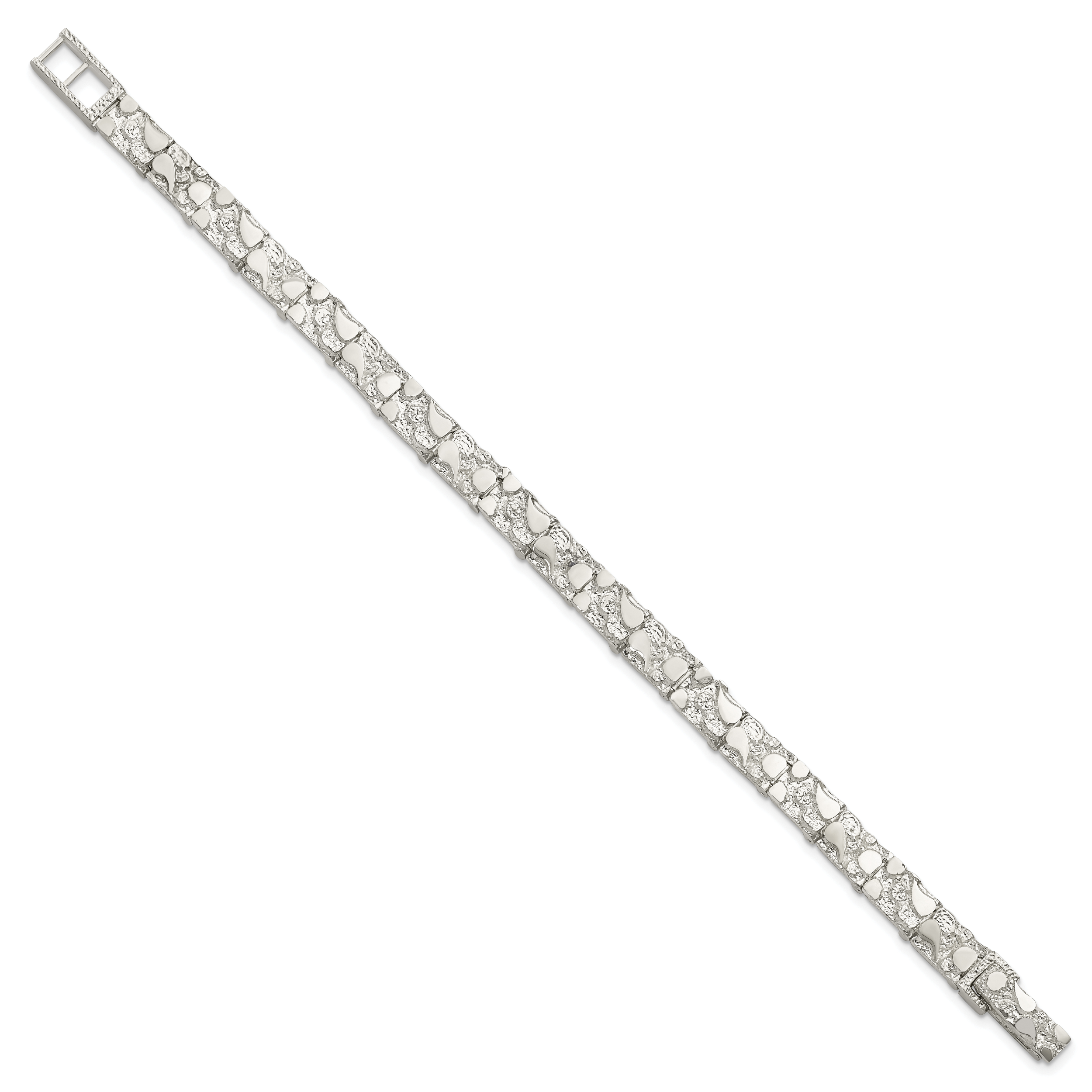 Sterling Silver 7mm Nugget Bracelet Secondary image