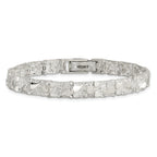 Nugget Link Bracelet in Sterling Silver, 7mm, 7 Inch - Sophia Jewelers