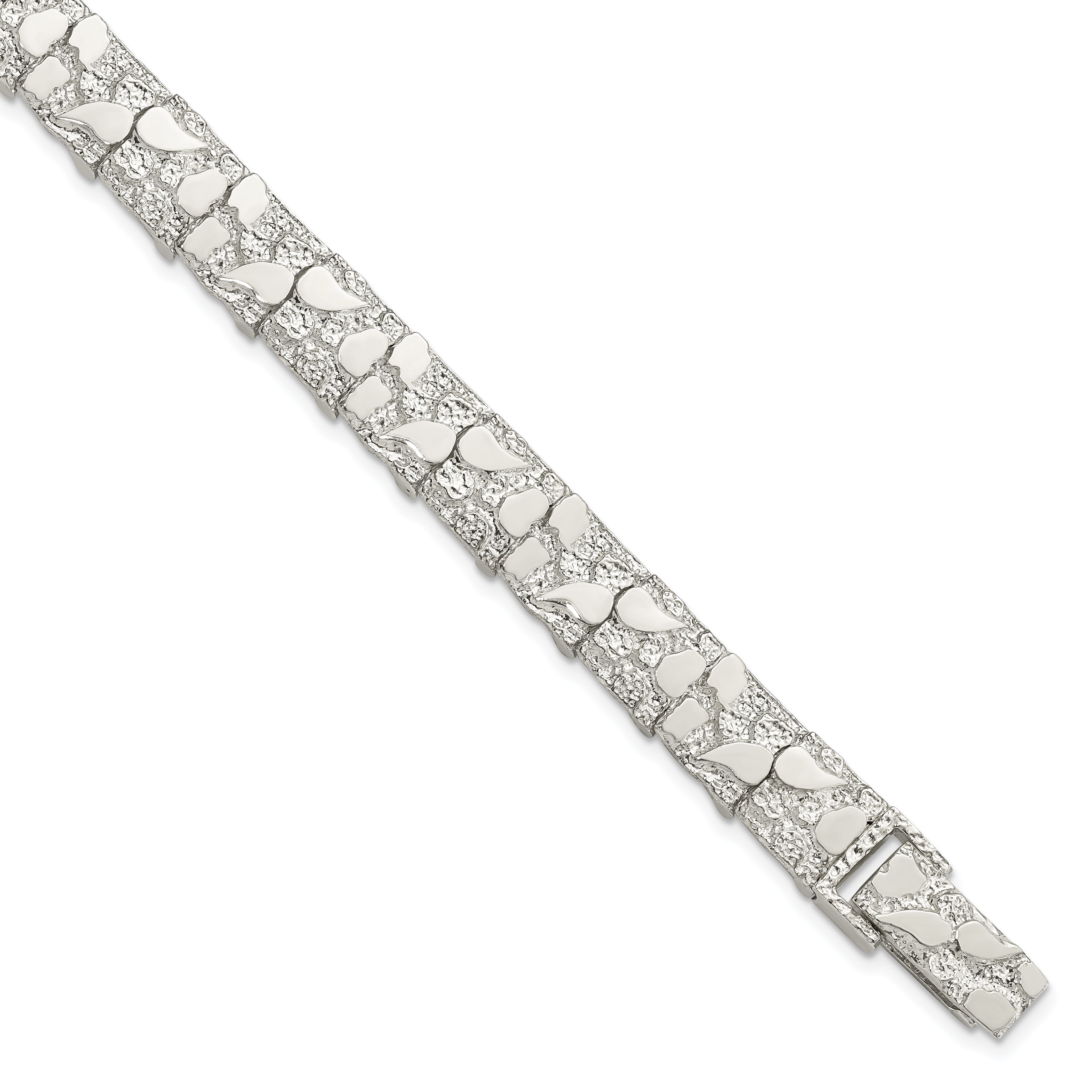 Sterling Silver 9mm Nugget Bracelet Secondary image