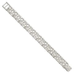 Sterling Silver 15mm Nugget Bracelet