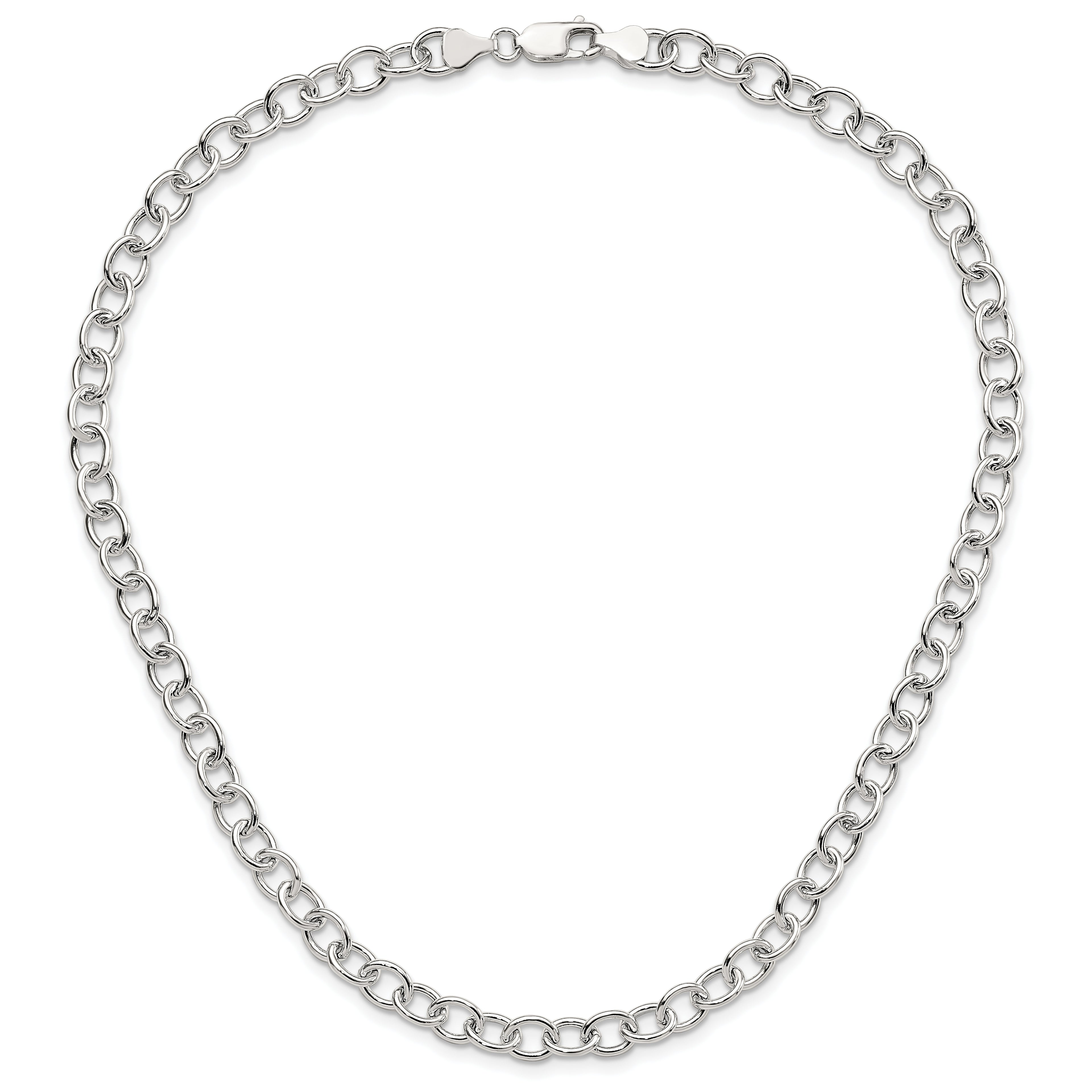 Sterling Silver Cable 6.75mm Necklace