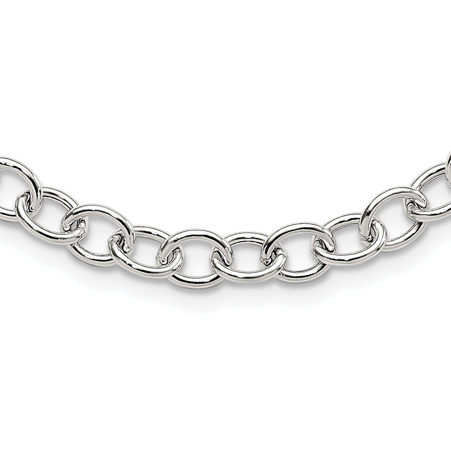 Sterling Silver Cable 6.75mm Necklace Main image
