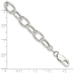 Sterling Silver Open Link Cable 8.50mm Bracelet