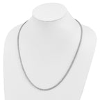 Sterling Shimmer Sterling Silver Rhodium-plated 24 inch 218 Stone CZ Riviera Necklace