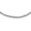 Sterling Shimmer Sterling Silver Rhodium-plated 24 inch 218 Stone CZ Riviera Necklace
