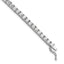 Sterling Shimmer Sterling Silver Rhodium-plated 3mm CZ 55 Stone 7 inch Bracelet