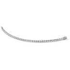 Sterling Shimmer Sterling Silver Rhodium-plated 41 Stone CZ Bracelet