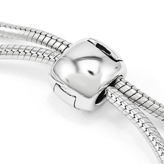 Sterling Silver Antiqued Reflections Black Crystal Adjustable Bracelet