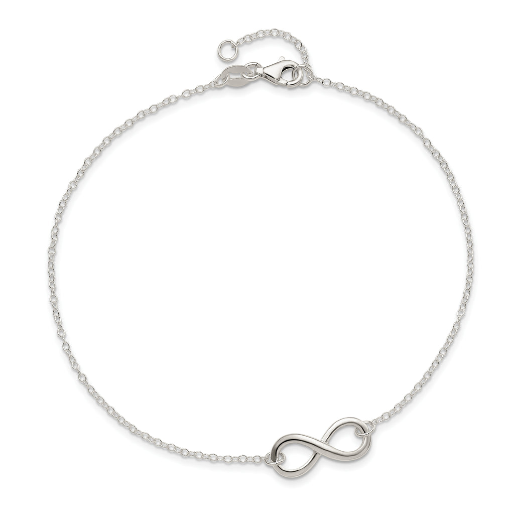 Sterling Silver Infinity Plus Extender - Total Anklet